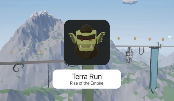 Terra Run procedurally generated endless runner iOS screenshot